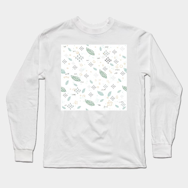 Leaf Long Sleeve T-Shirt by Kristina Stellar Scandinavian Land